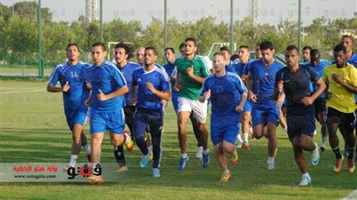 بالصور.. القناة يواصل تدريباته استعدادًا للدوري الممتاز