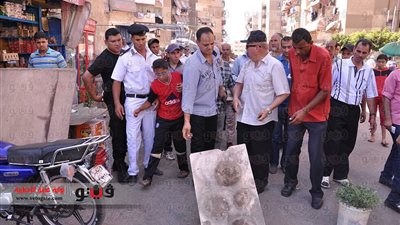 بالصور.. محافظ بورسعيد يقود حملة لإزالة الإشغالات