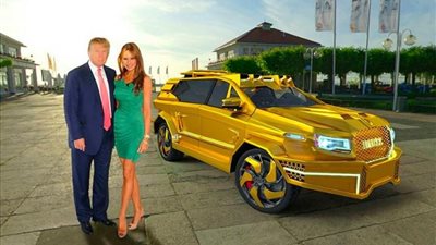 بالصور.. مرسيدس تعرض تصميم سيارة وهمية لترامب