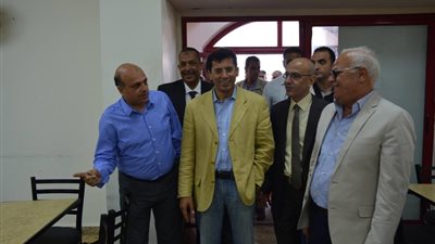 وزير الرياضة يلتقي المشاركين بالمعسكر التدريبي لطلاب الجامعات (صور)