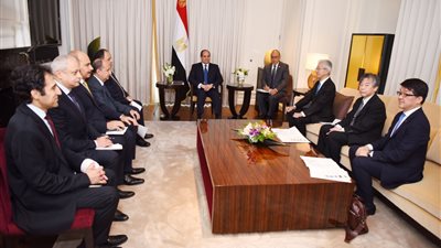 السيسي: اليابان شريك إستراتيجي لمصر ونمتلك الإمكانيات اللازمة لكافة الصناعات