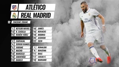 راموس وبنزيمة على رأس قائمة ريـال مدريد أمام الأتلتيكو