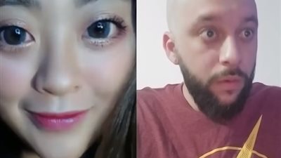 فتاة تضع أوراقا داخل أنفها لتجميل شكله (فيديو)