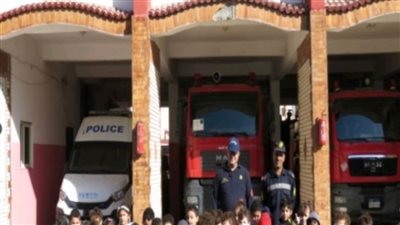 الحماية المدنية تستقبل طلاب المدارس للتعرف على دورهم في إنقاذ الأرواح والممتلكات بالفيوم