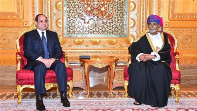 السيسي وقابوس يبحثان أزمات اليمن وسوريا ولبنان والعراق