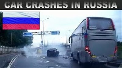 بالفيديو.. أخطر حوادث الطرق السريعة في روسيا