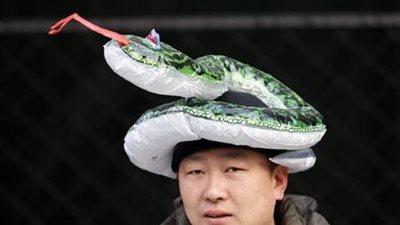 احتفالات صاخبة فى الصين بعام الأفعى الجديد