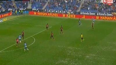 برشلونة يهرب بالتعادل أمام إسبانيول 1/1 (فيديو)