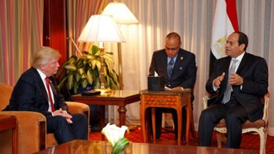 السيسي يؤكد أهمية الدور الأمريكي في إحياء عملية السلام