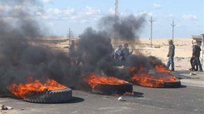 قطع طريق طابا – دهب بسبب اعتداء ضابط شرطة على سيناوى