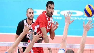 منتخب الطائرة يفوز على فلسطين في البطولة العربية