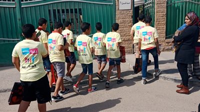 حمدي الميرغني ورامي جمال يزوران ٥٧٣٥٧ بصحبة ١٠٠ طفل يتيم (صور)