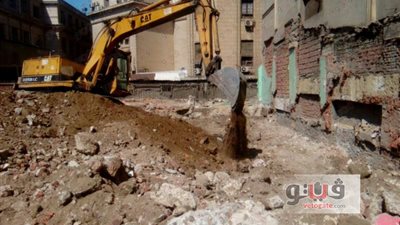 بالصور.. استمرار عمليات الحفر والبناء في مبنى المحامين الجديد