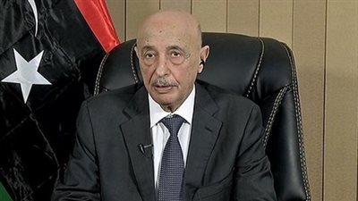 عقيلة صالح يدعو المجتمع الدولي لرفع حظر التسلح عن الجيش الليبي