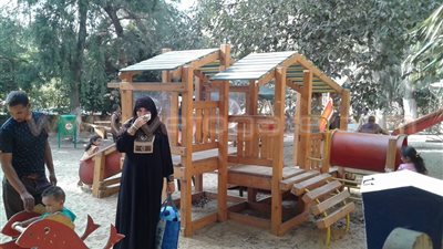 بالصور.. إقبال ضعيف على حديقة الأسماك في ثالث أيام العيد