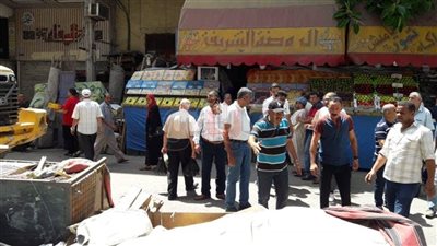 حملة لإزالة إشغالات شارع الثلاثيني في بورسعيد (صور)