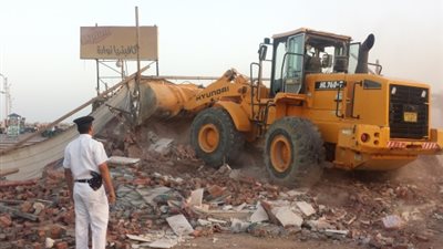 رئيس مدينة سمنود يشارك في حملة إزالة التعديات على أراضي الأوقاف