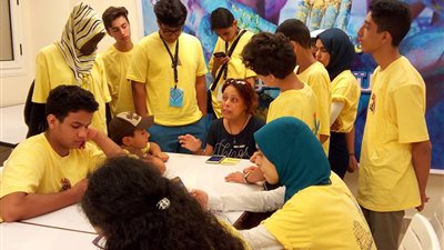 بالصور.. ورش عمل فنية بالملتقى العربي الرابع للطلائع