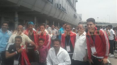 بالصور.. استقبال حافل لاعبي منتخب القاهرة 2002 ثاني دورة طوكيو