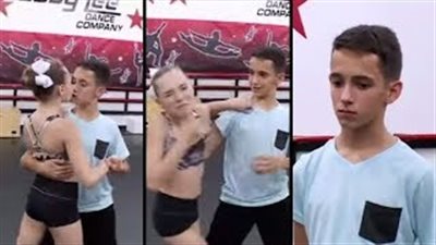 رد فعل فتاة حاول زميلها تقبيلها أثناء الرقص (فيديو)