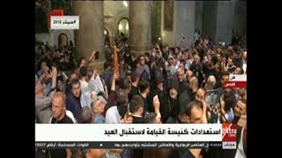 استعدادات قداس القيامة بالقدس القديمة (فيديو)