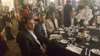 أحمد مساعد يحضر حفل زفاف محمد شوقي غريب (صور)