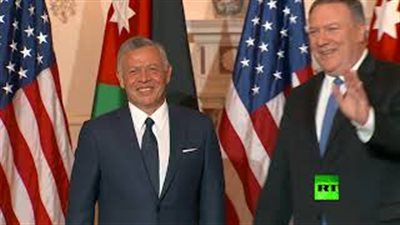 العاهل الأردني يلتقي بومبيو في واشنطن (فيديو)