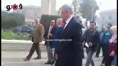 الخشت يتفقد سير الدراسة بجامعة القاهرة (فيديو)