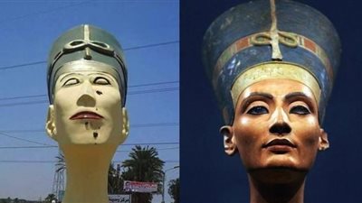 صحيفة بريطانية: تمثال نفرتيتي الجديد خيب ظن المصريين في فن بلادهم