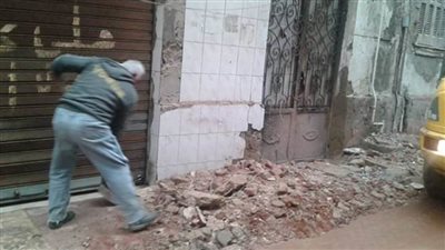 انهيار شرفة عقار بالإسكندرية دون إصابات