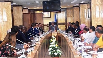 محافظ أسوان يلتقى وفد شركة نيرويجية متخصصة في الطاقة الشمسية (صور)