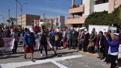 بنى سويف تشارك في ماراثون عبور مصر للتوعية بالقضية السكانية