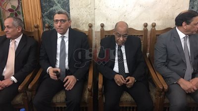 وفد«قضايا الدولة» يعزي وكيل البرلمان في وفاة زوجته (صور)