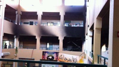 حريق في مدرسة بكفر الشيخ بسبب 
