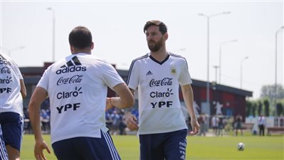 تدريب المنتخب الأرجنتيني استعدادا لمواجهة نيجيريا بالمونديال (صور)