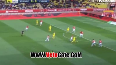 موناكو يتقدم أمام نانت 2/ 1 بالشوط الأول (فيديو)
