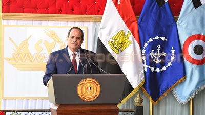 السيسي يشهد عرضا رياضيا لخريجي معهد ضباط الصف