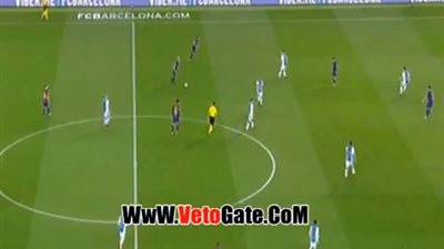 ميسي يتقدم بالهدف الثاني لبرشلونة في ليجانيس (فيديو)