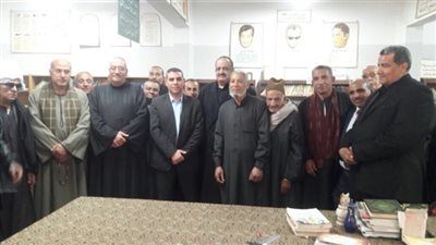 مدير «تعليم بنها» يبحث مع العمد والمشايخ استعدادات الانتخابات الرئاسية