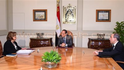تفاصيل لقاء «السيسي» بوزيرة التعاون الدولي بالاتحادية.. «الرئيس» يوجه بتركيز القروض على مشروعات «مياه الشرب والصحة والتعليم».. «نجلاء» تستعرض برنامج تدريب الشبا
