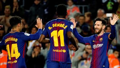 برشلونة يفوز بثلاثية ميسي أمام ليجانيس (فيديو)