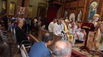 مطران بني سويف: مجهودات رجال الأمن أثمرت فرحتنا بأعيادنا (صور)