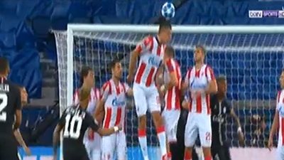 نيمار يتقدم بالهدف الأول لـ«باريس سان جيرمان» في سرفينا (فيديو)