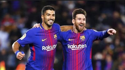 ميسي وسواريز يقودان هجوم برشلونة أمام توتنهام بدوري الأبطال