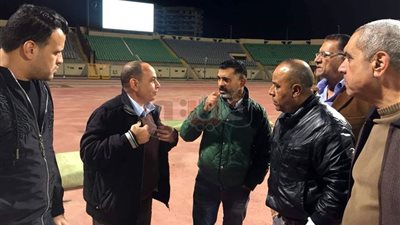 مراقب الكاف يعاين ملعب المصري والفريق الزامبي