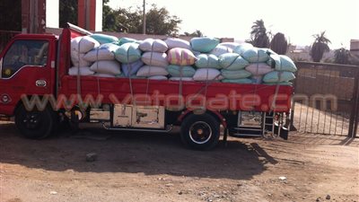 بالصور.. تكدس مزارعي القمح أمام مطاحن وشون أسيوط