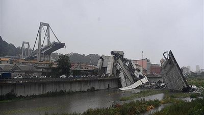 إيطاليا تبدأ هدم بقايا جسر جنوة المنهار.. وفحص البنية التحتية للأبنية
