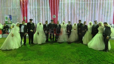 حقوق الإنسان بالداخلية تحضر احتفالية زفاف جماعي للعرائس الأيتام