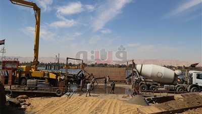 أول فيديو لمراحل تنفيذ المشروع القومي محور «قوص - نقادة»