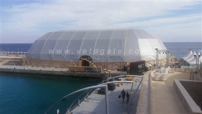 انتهاء تجهيزات مسرح حفل جوائز الكاف.. وصلاح ومانى ومحرز يتنافسون على لقب الأفضل| صور